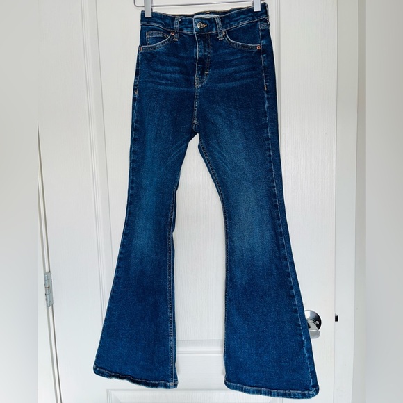 Topshop Denim - Topshop Jamie Flare Women’s Jeans Size 26 – Dark Wash